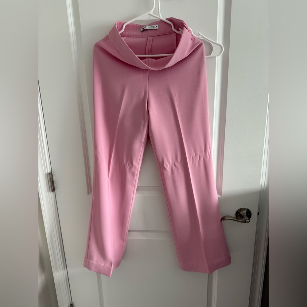 Zara - XS- Elegant Pink Women's Pants